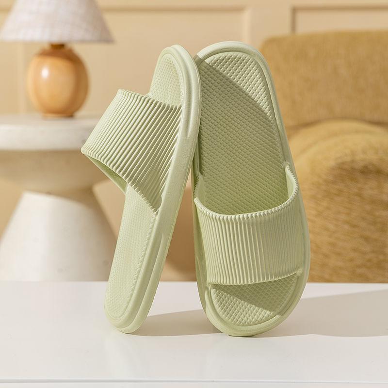 Womens Mens Couple Summer Thick Soled Non Indoor And Outdoor One-piece Slippers