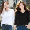 New ArriValS Open Run Minimal Women S baSic V Neck Simple Crew Neck T ShirT