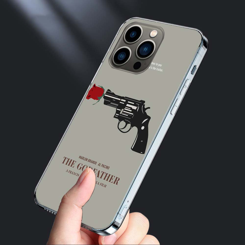 --The Godfather Phone Case For Iphone 16E 15 Pro 14 Plus 17E 16 17 Pro Max Air 11 12 13 Mini Shockproof Capa Cute Cover TPU C