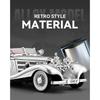 1/18 Benzs 500K Legering Luxy Auto Model Diecast Metaal Klassiek Retro Voertuig Auto Model Hoge Simulatie Geluid en Licht Kinder Speelgoed Cadeau