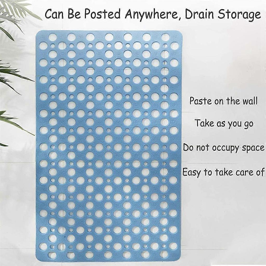 2X Non Slip Bath Mat Anti Mould Shower Mats TPE Bathroom Bathtub Mat Floor Shower Mats Anti Slip wi