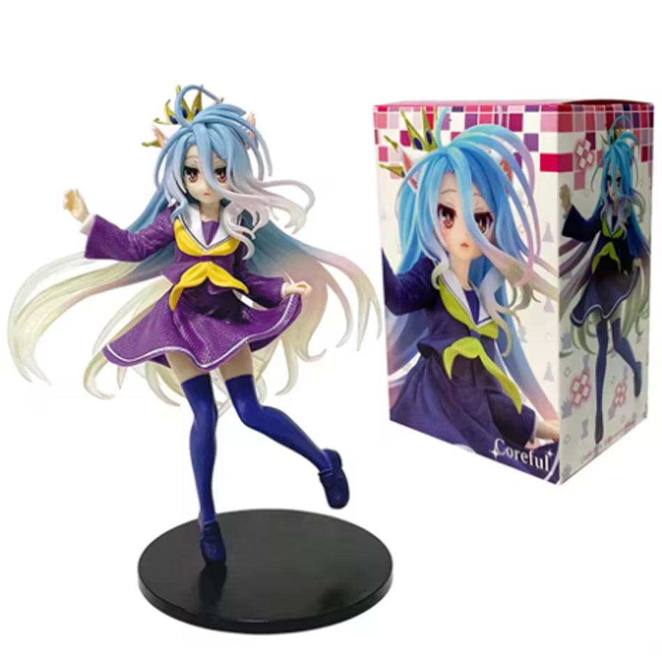 19CM Anime NGNL No Game No Life White Figure Anime PVC Anime Action Figures Model Collection Ornament Anime Model Toy Gifts