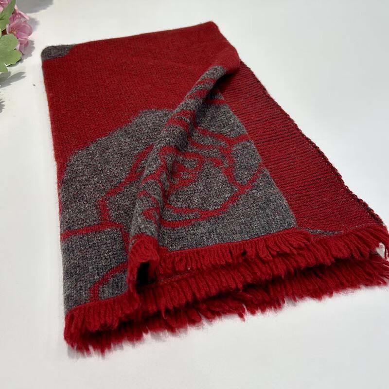 

G·TENNA NX-W271 Женский большой шерстяной платок с цветочным узором 170*50CM