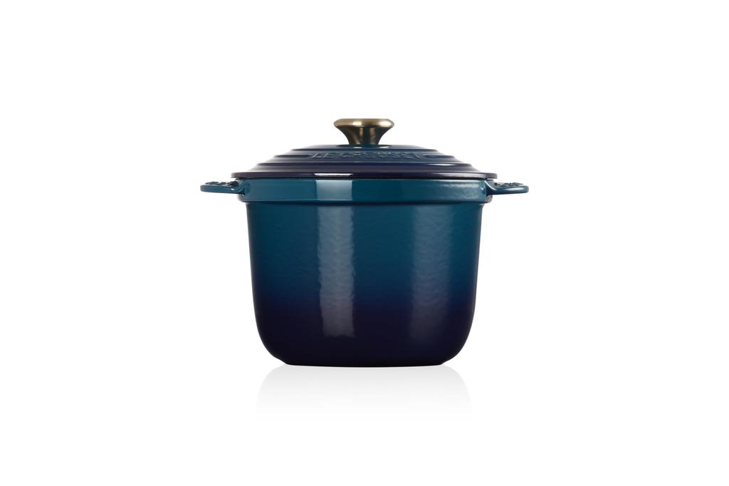 Le Creuset Cocotte Every 20cm Agave Enamel Cast Iron Pot with Light Gold Oven and Dishwasher Safe Japanese Handles, [Official Product]
