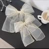 Cloth Balletcore Bow Hair Clip Ribbon Bowknot Korean Style Headwear Female Hair Accessories