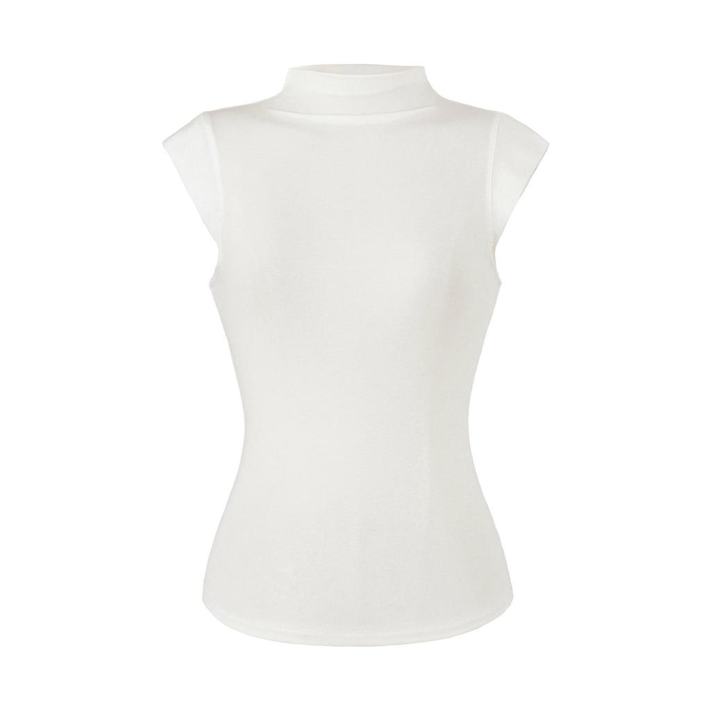 Women's Tencel High-Neck Mid-Sleeve Stretchy Lyocell T-Shirt