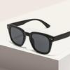 1pc Fashion Oval Frame Sunglasses Simple Men's and Women's Sunshade Sunglasses Trendy Personalized Sunglasses