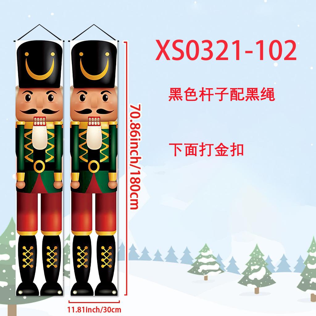 Christmas Nutcracker Shaped Door Couplet Navidad Natal Noel Wall Hanging Merry Christmas Decorations For Home 2025 New Year 2025