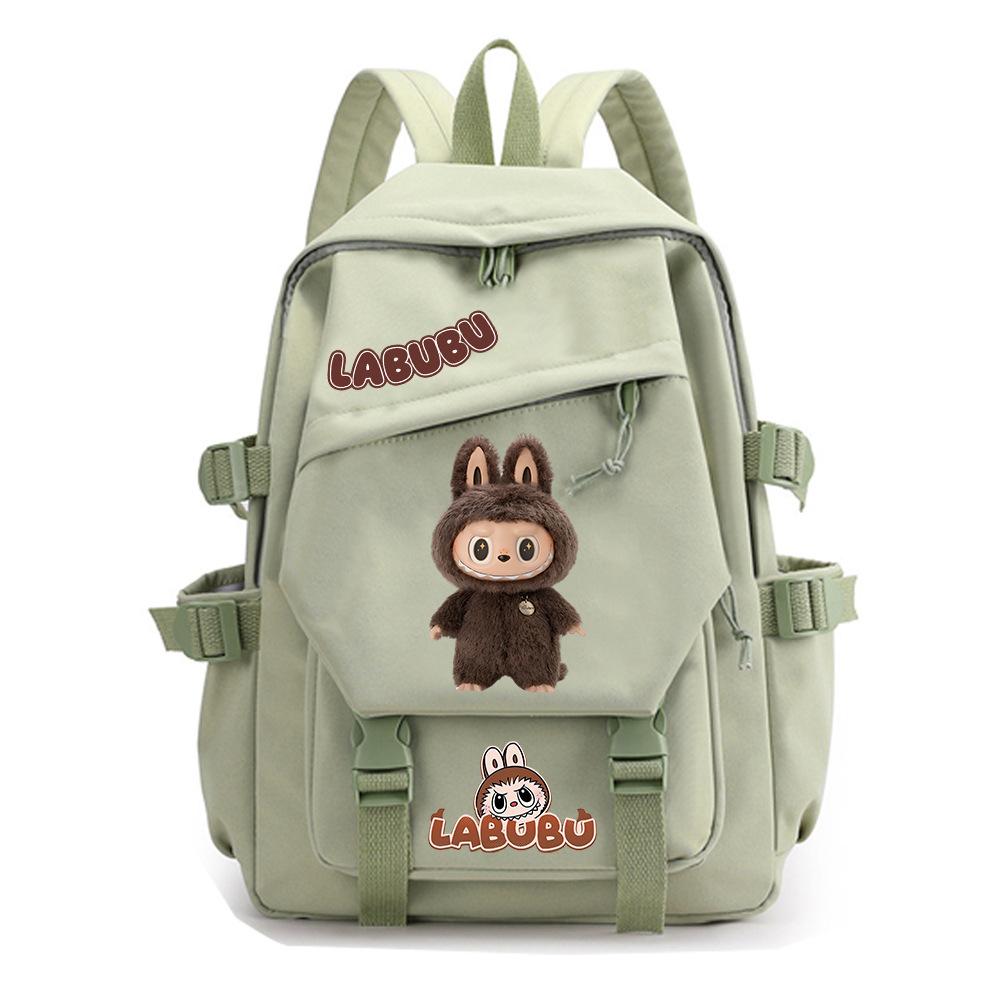 College Style Fashion Backpack Cute Cartoon Print Primary and Secondary School Students Large Capacity Schoolbag