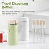 4-in-1 Travel Dispenser Bottle Set  Leak-Proof Refillable Toiletry Containers | Mini Shampoo/Conditioner/Lotion Bottles | Portable Travel-Sized Dispen