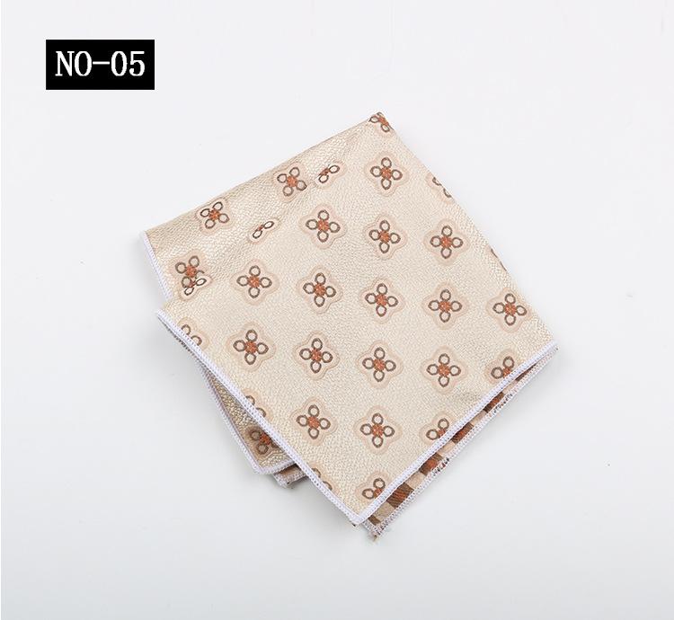 Kaffe Ficknäsduk Herrkostym High-End Mönster Polyester Siden Bankett Värd Retro Liten Fyrkantig Handduk Näsduk Bröstnäsduk