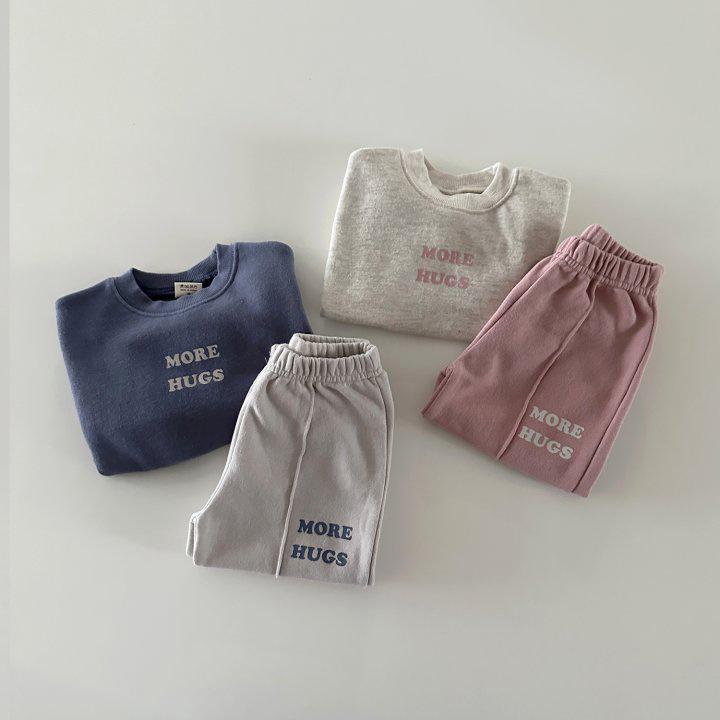 Trendy Color Block Cotton Sweatshirt & Jogger Set for Kids