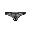 Men's Striped Mesh Low-Rise Thong - Youth Trendy Summer Underwear