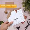 Transparent Acrylic T-shirt Alignment Ruler, Clothing Graphic Ruler, Front and Back Measurement, Sewing Guide Tools, 4 Pcs