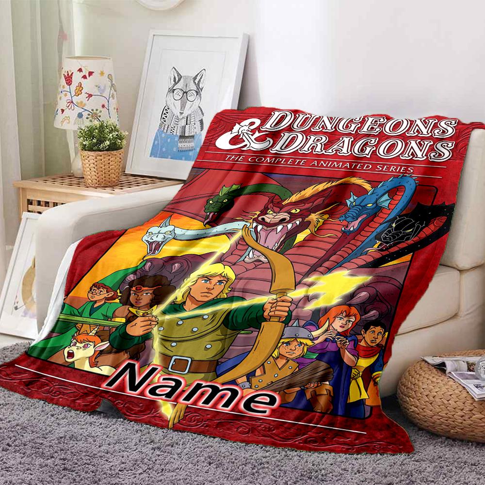 Custom 1pc Dungeons & Dragons: Series Blanket, Soft And Comfortable Blanket, Casual Warm, Camping Travel Blanket, Birthday Gift Q91251