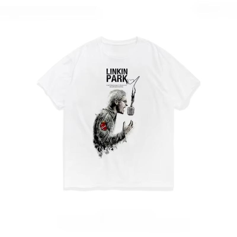 Rock Band Linkin Park Lincoln Union Park Mixed Theory Cotton Crewneck Short Sleeve Tshirt Women Summer High Quality Luxury Brand