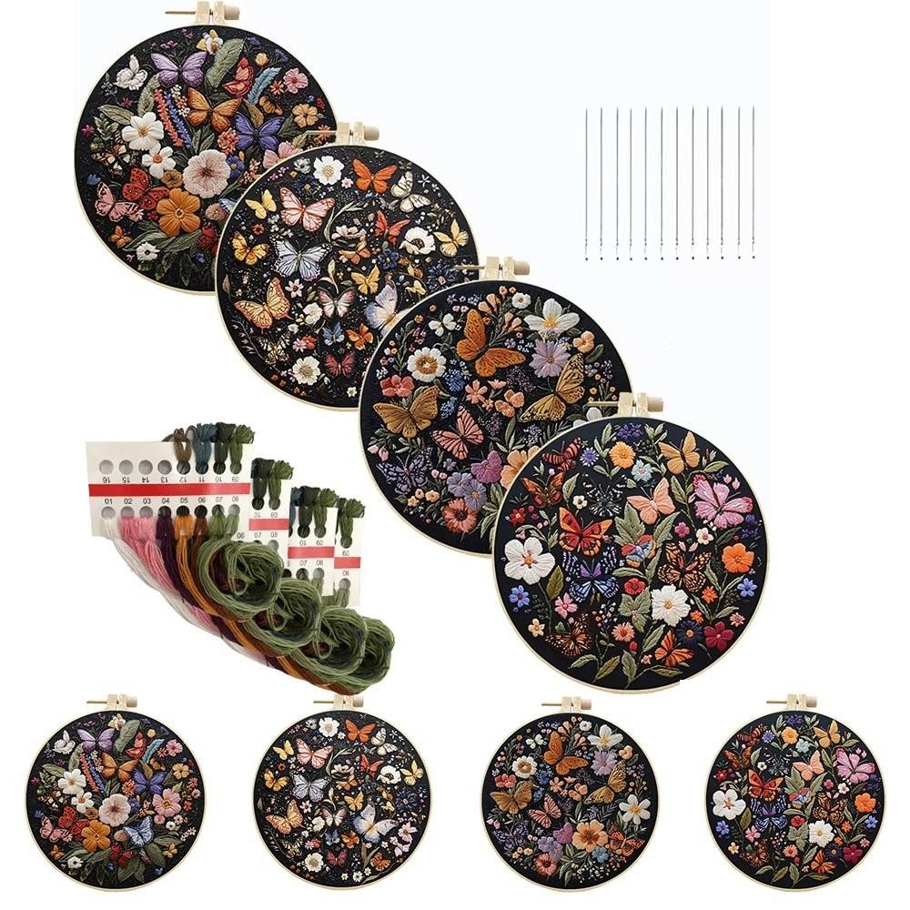 Embroidery Frame Fabric Material Package Cat DIY Craft Kits New Embroidery Kit  Handmade