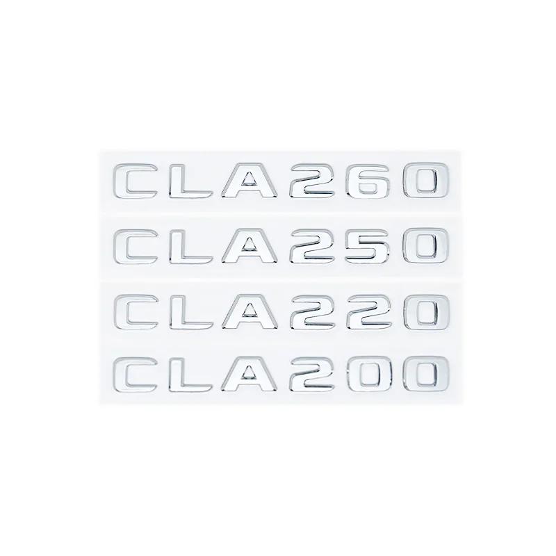 Car Trunk Letters Logo Emblem Badge Decals Sticker For Mercedes Benz CLA Class CLA35 CLA45 CLA260 CLA200 CLA180 CLA250 CLA220