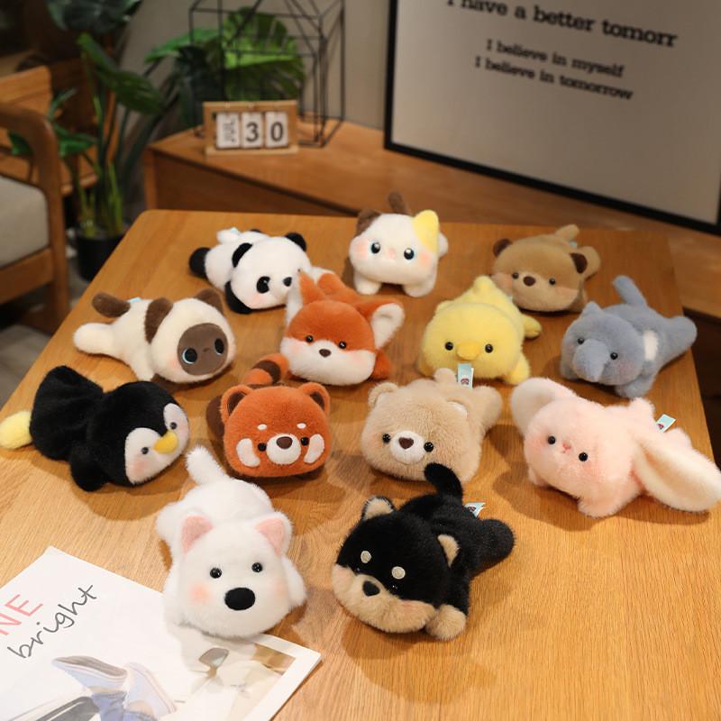 Stuffed Short Plush Toy Desk Companion Wrist Cushion Study Aid Office Decor