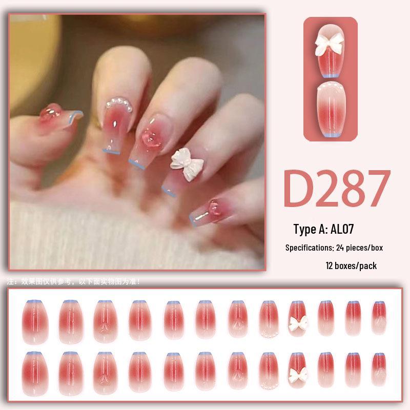 Blush Ice Transparent False Nails - Influencer Style, TikTok Trend, Girlish Manicure Patches