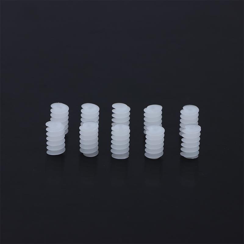 10Pcs/Lot White Right Hand Plastic 6*10 (2A) Worm Turbine 0.5 Module Reduction Gears Diy Model Parts
