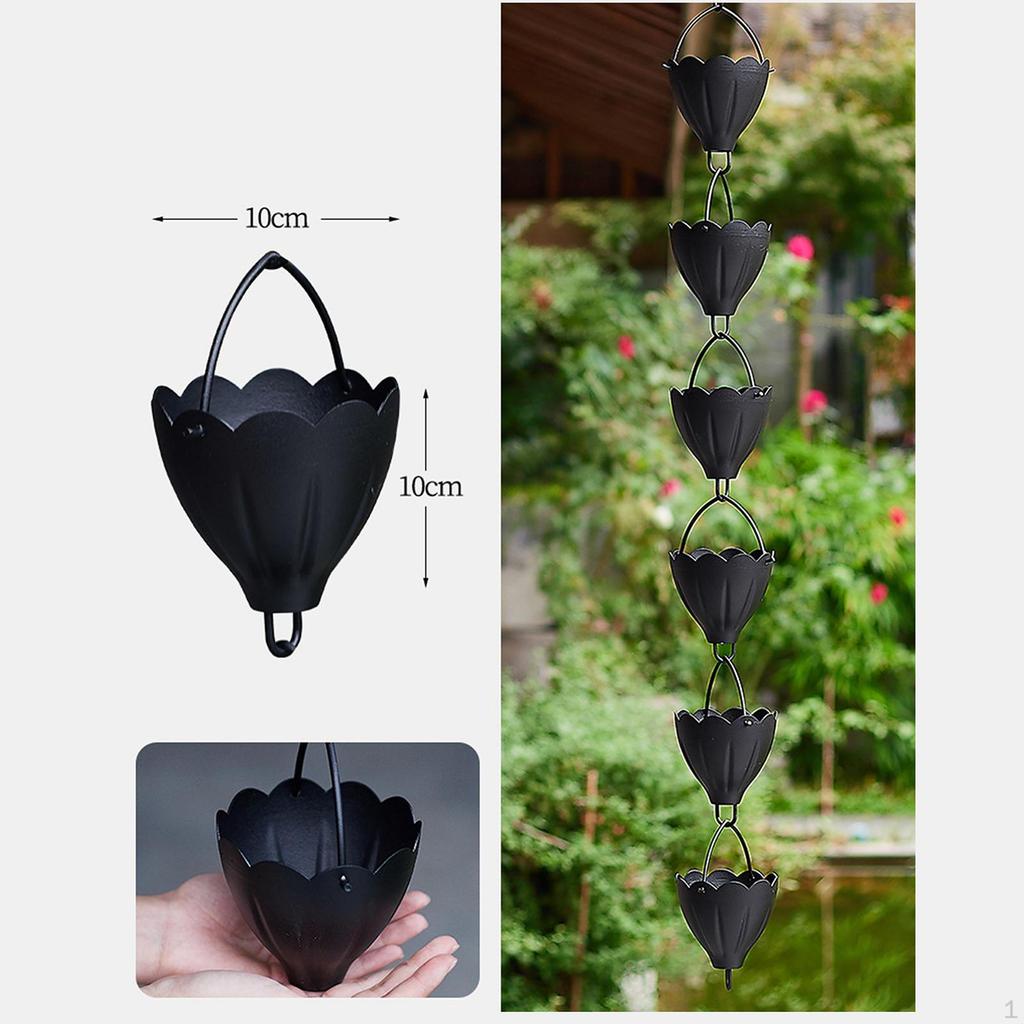 1 m Regenkette für Dachrinnen, Ersatz, Gießkanne, Wasserfänger