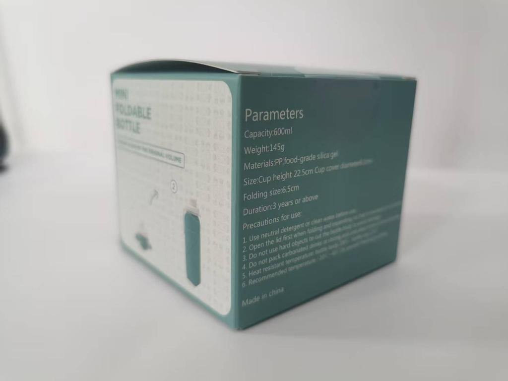 Foldable Silicone Sports Water Bottle with Straw - Portable & Telescopic Gift