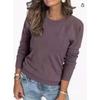 Women S Long Sleeve Round Neck Pullover Knit Sweater Casual Fall Winter