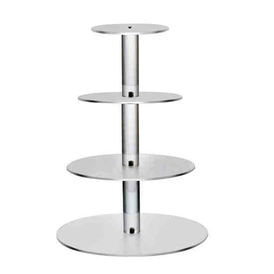 

3/4/5/6 ярусная стеклянная витрина для торта, прозрачная подставка для украшения, стойка для инструментов 4 Layers