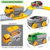 Children Electric Track Toy Car Engineering Minin Car Set Kids Puzzle Boy Toys Track Car Anti-gravity Track Train Gift for Kid