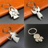 Trendy Angel Wing Keyring Protective Amulet for Men Women Backpack Pendant Decor