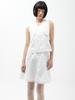 SMIEUR Double Vest Blouse (White)