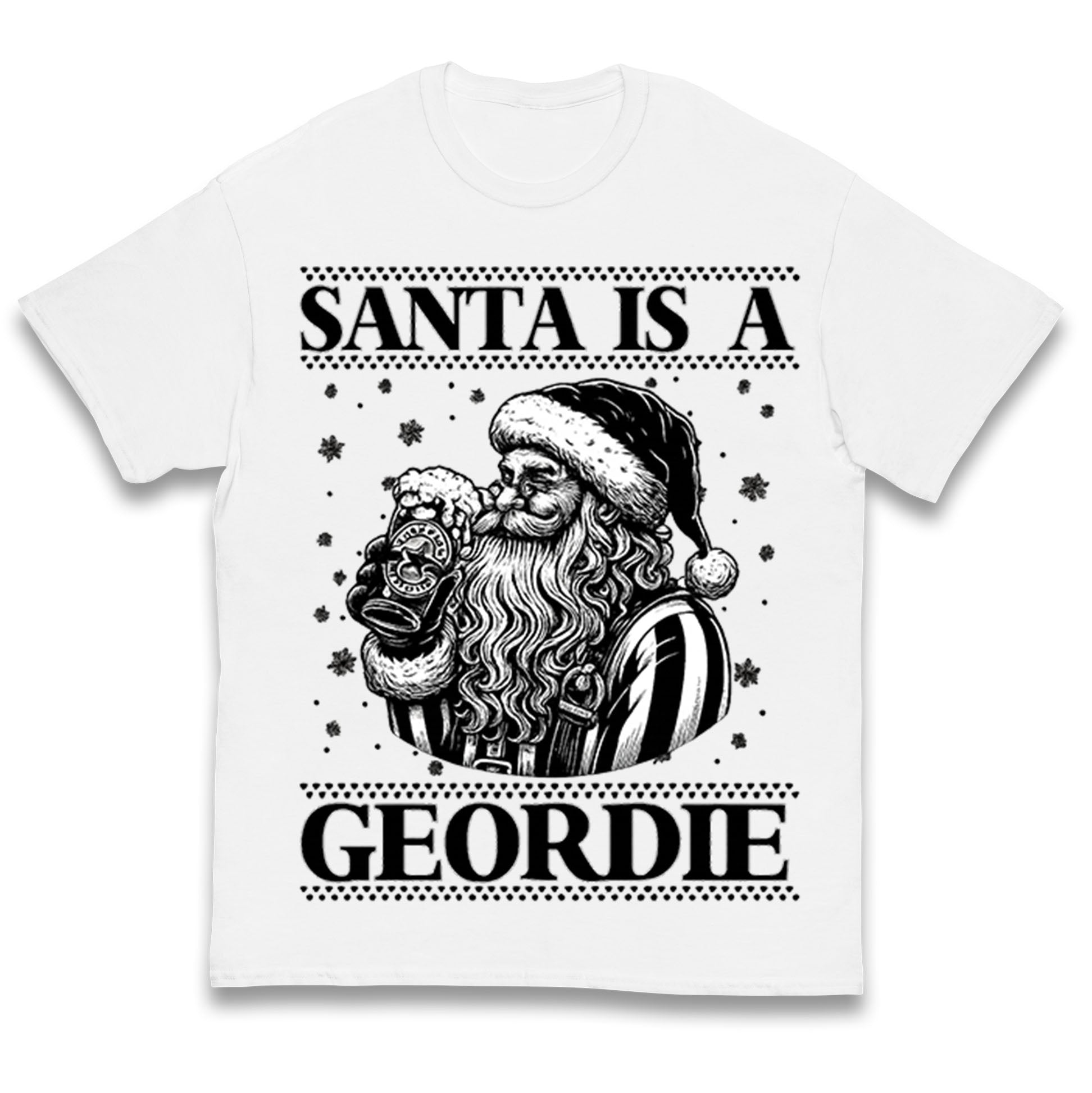 Santa is a Geordie Kids T Shirt 140