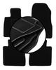 Set of velour floor mats for: Nissan Note II hatchback (2012-)
