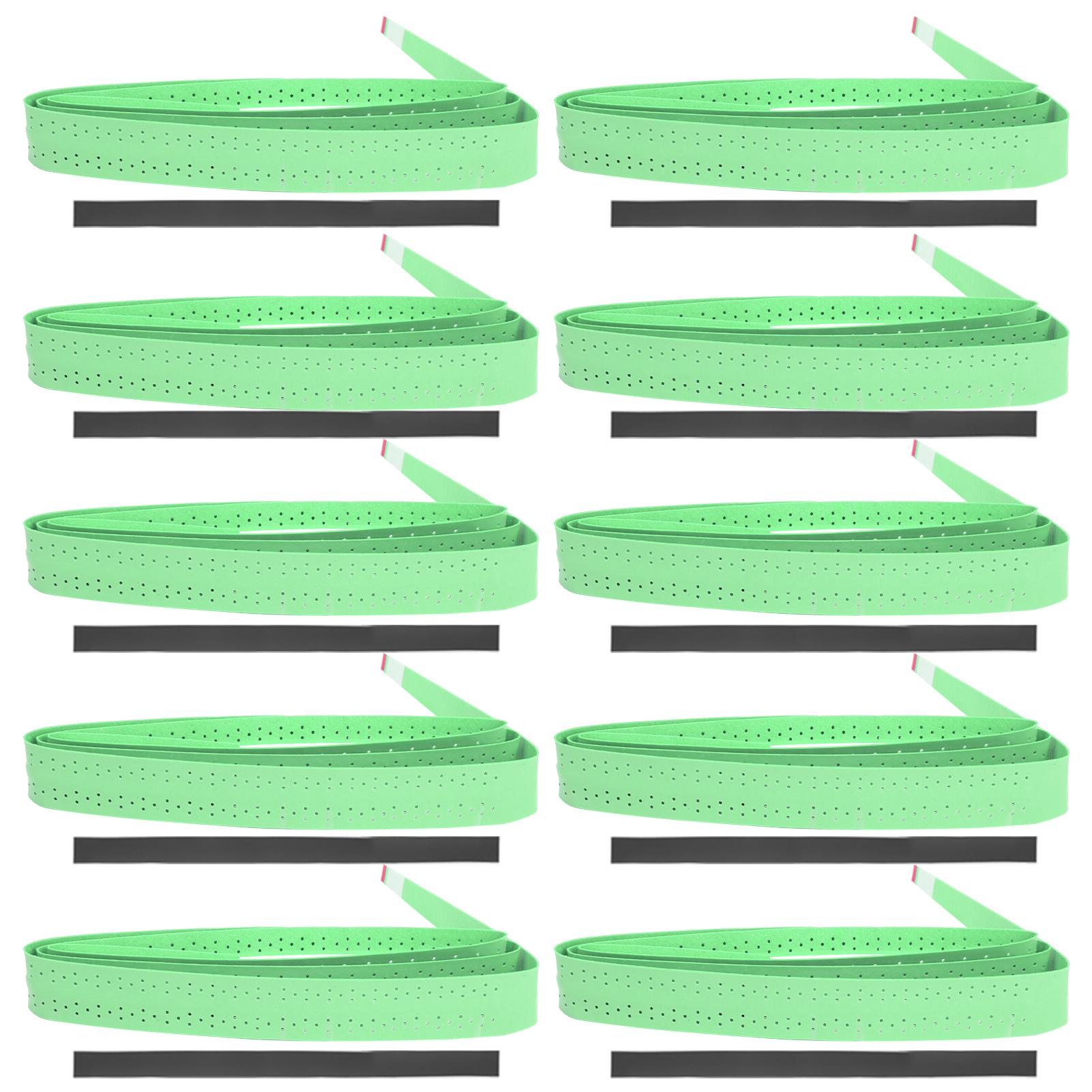 Бадминтонная ракетка Овергрип Перфорированный Липкость Противоскользящий Потовпитывающий Намотка для ручки Лента Green