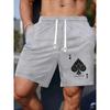 Edgy Boyfriend Style Summer Printed Shorts Men's Loose Straight-Leg Sports Five-Point Versatile Casual Mid Pants
