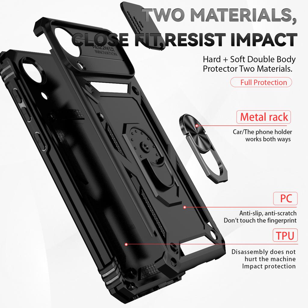 For Samsung Galaxy A03 Core Case Cover Coque Funda Slide Lens Magnetic Holder Back Bumper Samsung A03 Core