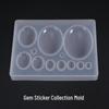 Poppy Crystal Resin Gem Sticker Mold: Silicone Ornament for Gemstone Decoration