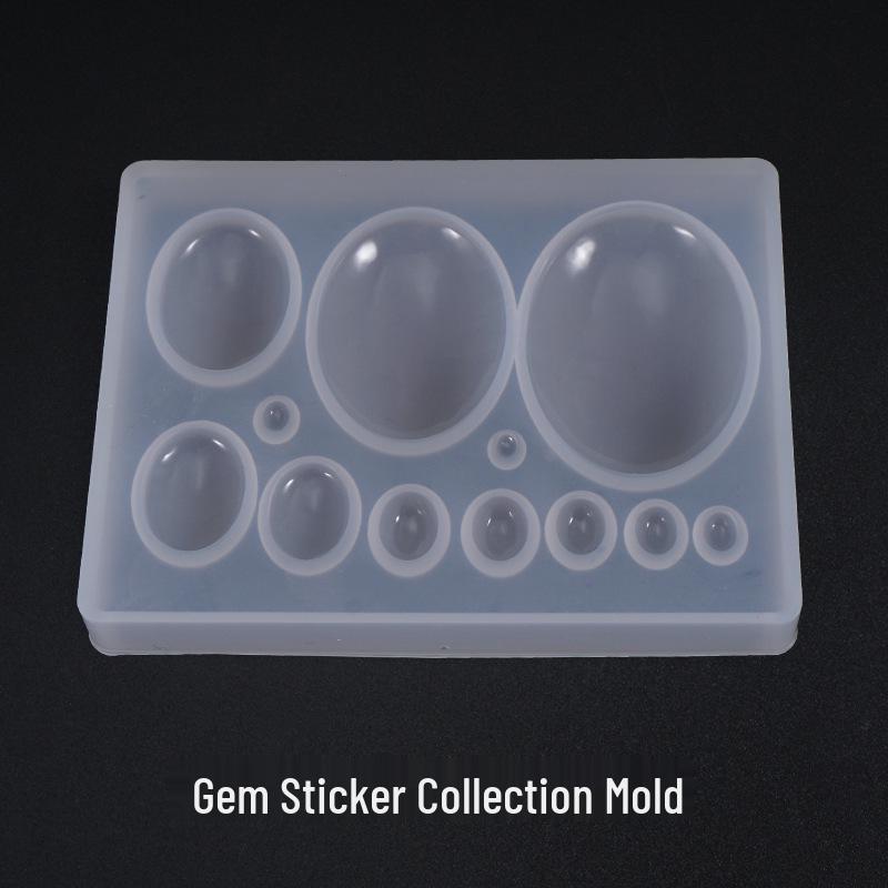 Poppy Crystal Resin Gemstone Sticker Mold - Silicone Decoration Mold