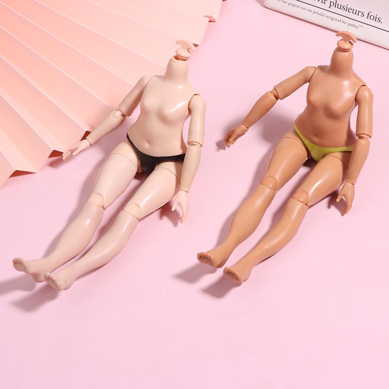 23cm Výška Tělo panenky Velká sestra 1/6 Klouby Pohyblivé tělo Tmavá/ Světle hnědá pleť Slizové doplňky pro panenky