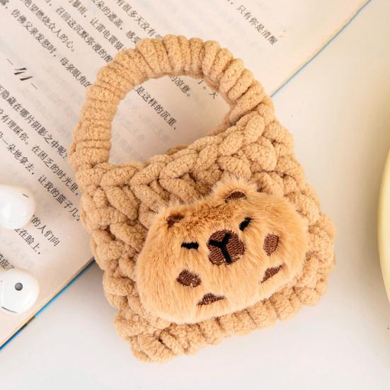Crochet Animal Coin Purse Handmade Knitting Earphone Lipstick Keys Storage Bag Women Girls Small Handbag Pouch Birthday Holiday Gift