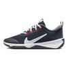 Nike Omni Multi-Court GS Dark Obsidian White Kids Sneakers Blue Smoke-Grey Bright-Crimson DM9027-402