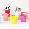 Huaqianguhh Creative Iron Pen Holder, Rustic Desk Organizer for Office, Metal Pencil Cup Makeup Brushes, Small Storage Bucket Office And Home Use