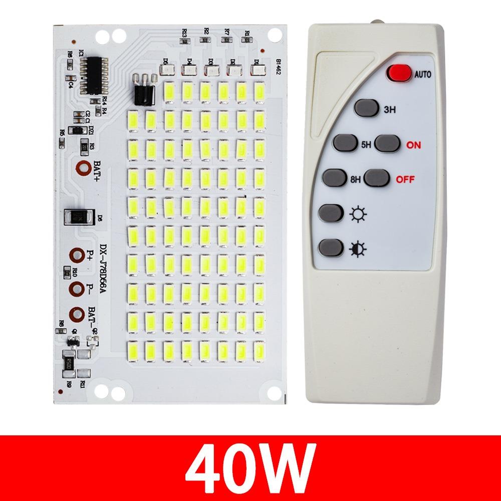 1Pcs 25/40/60/100/250W LED Solar Light Board Remote Control Floodlight  For Outdoor Garden Lamp