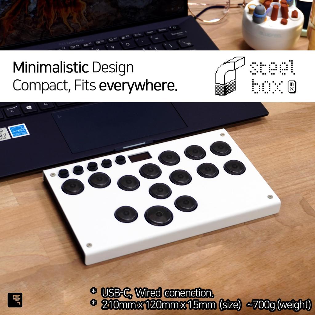 SAGAKLABS Steel Box MX Fastest Response Quiet Type Leverless Akecon STEELBOX-MX Multi-Button