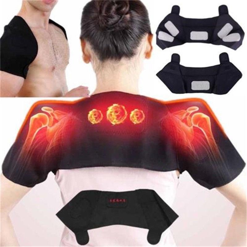 

Heating Therapy Self Magnetic Tourmaline Back Support Belt Shoulder Protector M