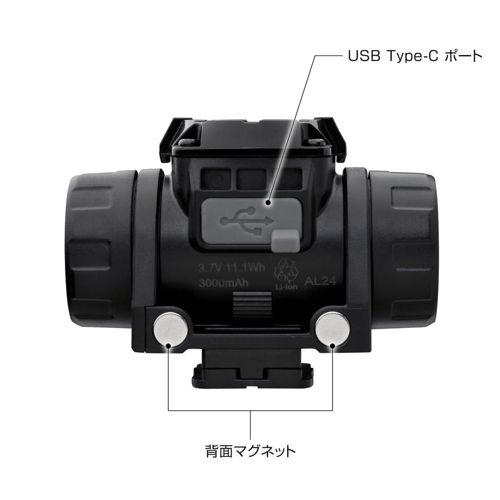 Tajima Safe Headlamp Large Rechargeable Compatible with All Types of Safety Helmets and Safety Compact and with an Integrated Power Features a