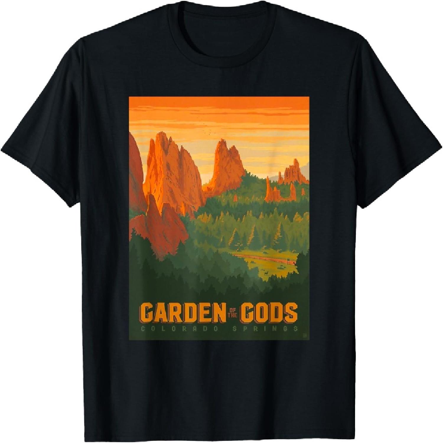 Colorado Springs Garden of The Gods Graphic Design T-Shirt S