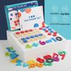 Montessori Wooden Ten-Frame Teaching Toy for Children's Math and Logic Development