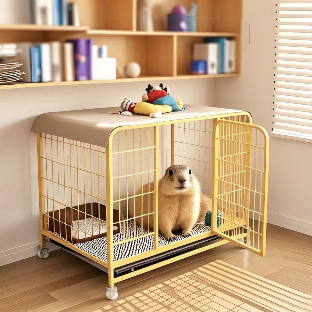 Indoor Dog Cage with Toilet Separation for Medium and Large Breeds